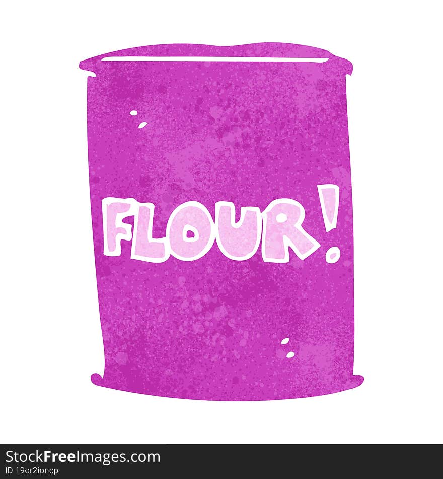 cartoon bag of flour