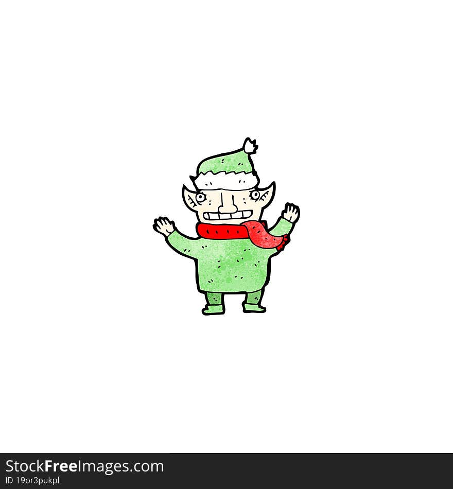 Cartoon Christmas Elf