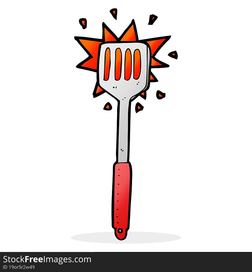 cartoon kitchen spatula