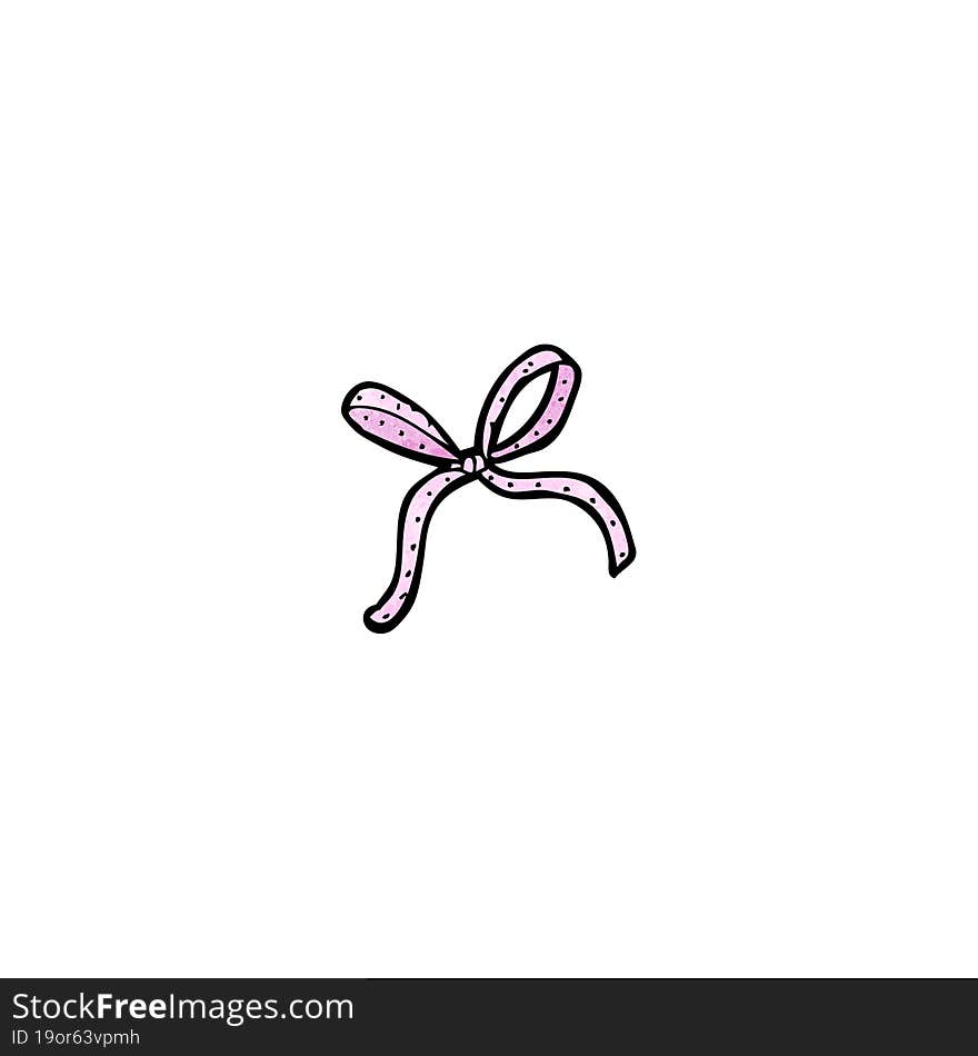 decorative ribbon bow cartoon