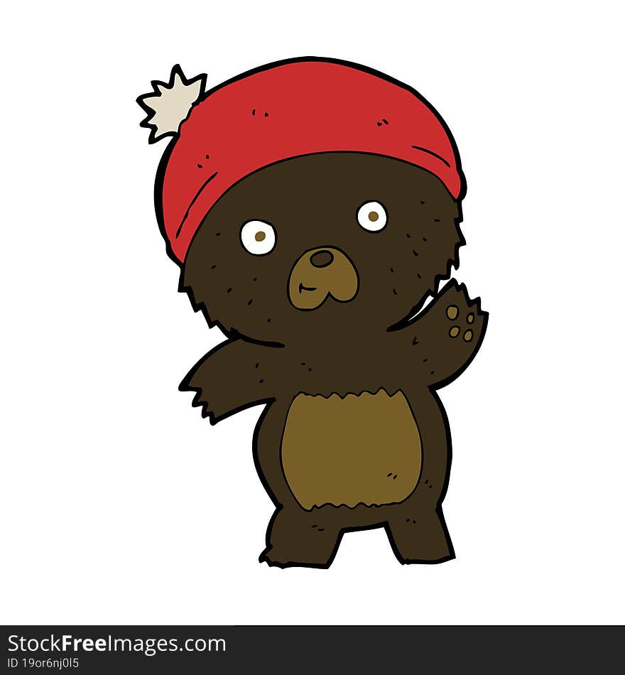 Cute Cartoon Black Bear