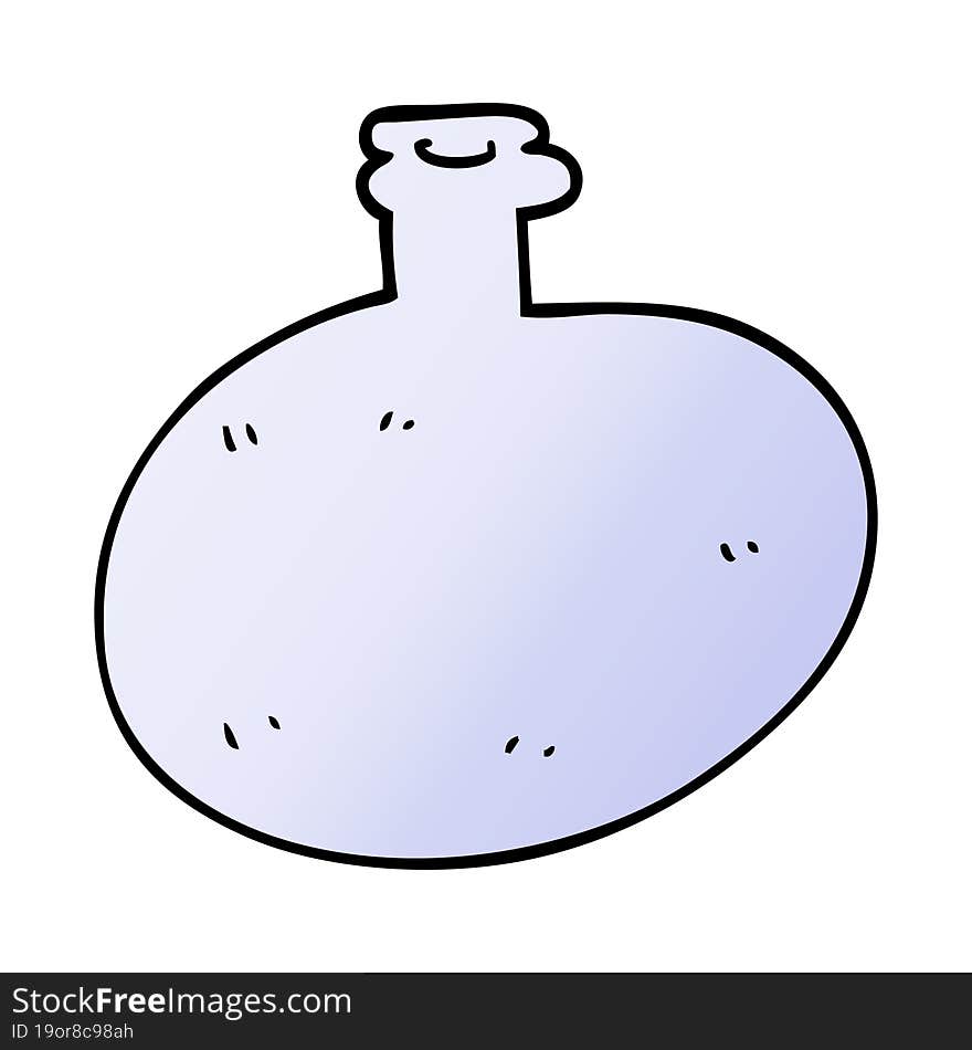 Cartoon Doodle Of A Glass Bottle