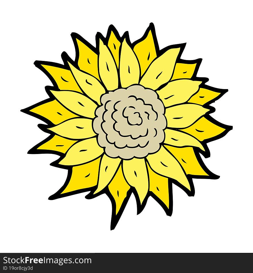 Cartoon Sunflower