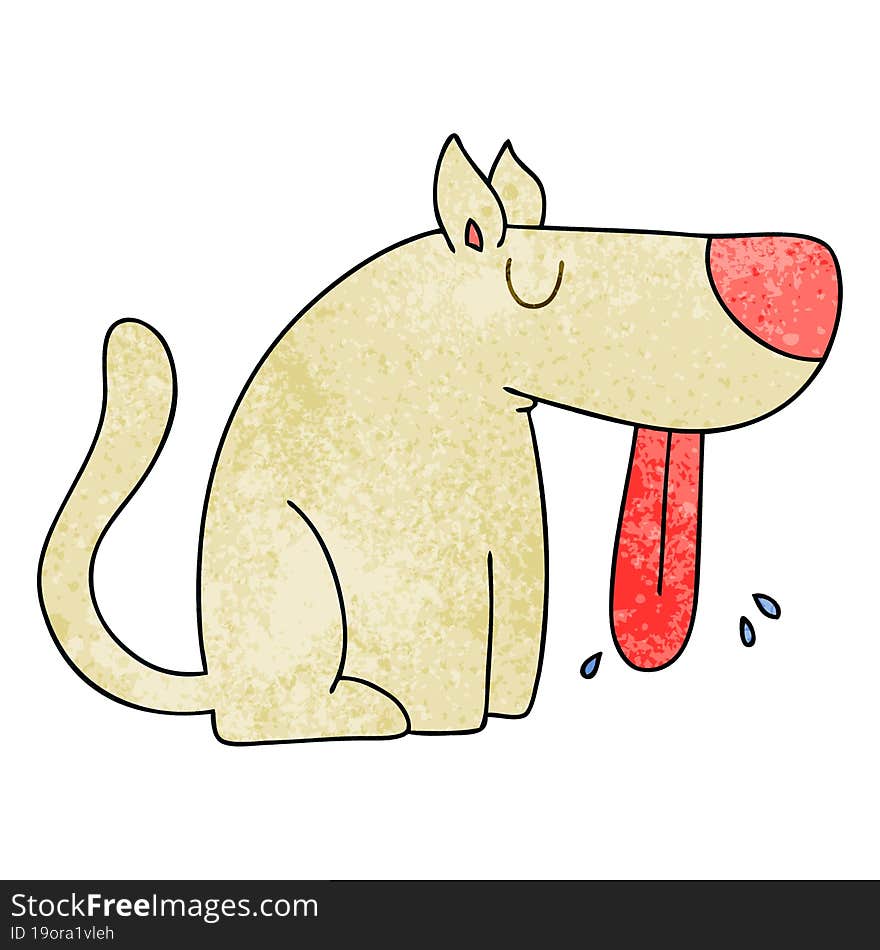 Quirky Hand Drawn Cartoon Dog