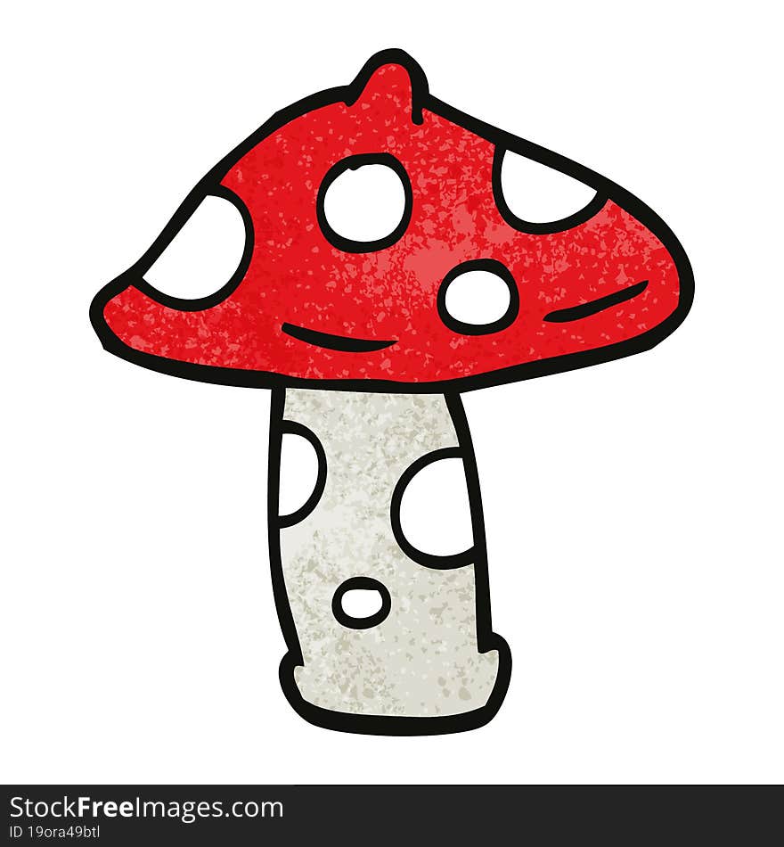 cartoon doodle mushroom