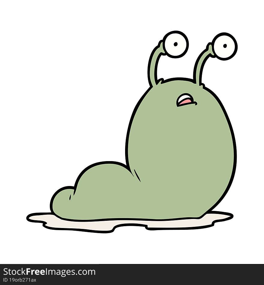 cartoon slug. cartoon slug