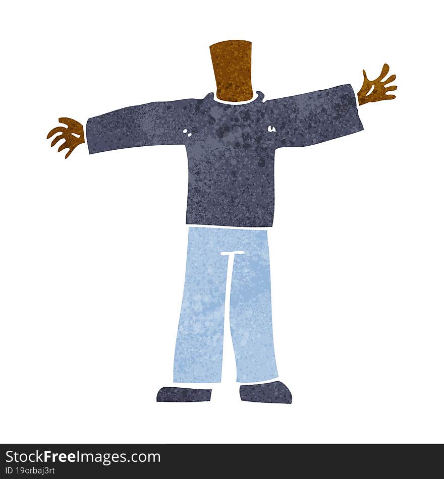 cartoon body with open arms  (mix and match cartoons or add own photos