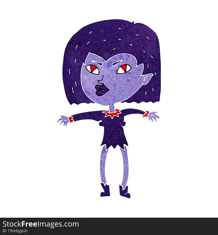 cartoon vampire girl