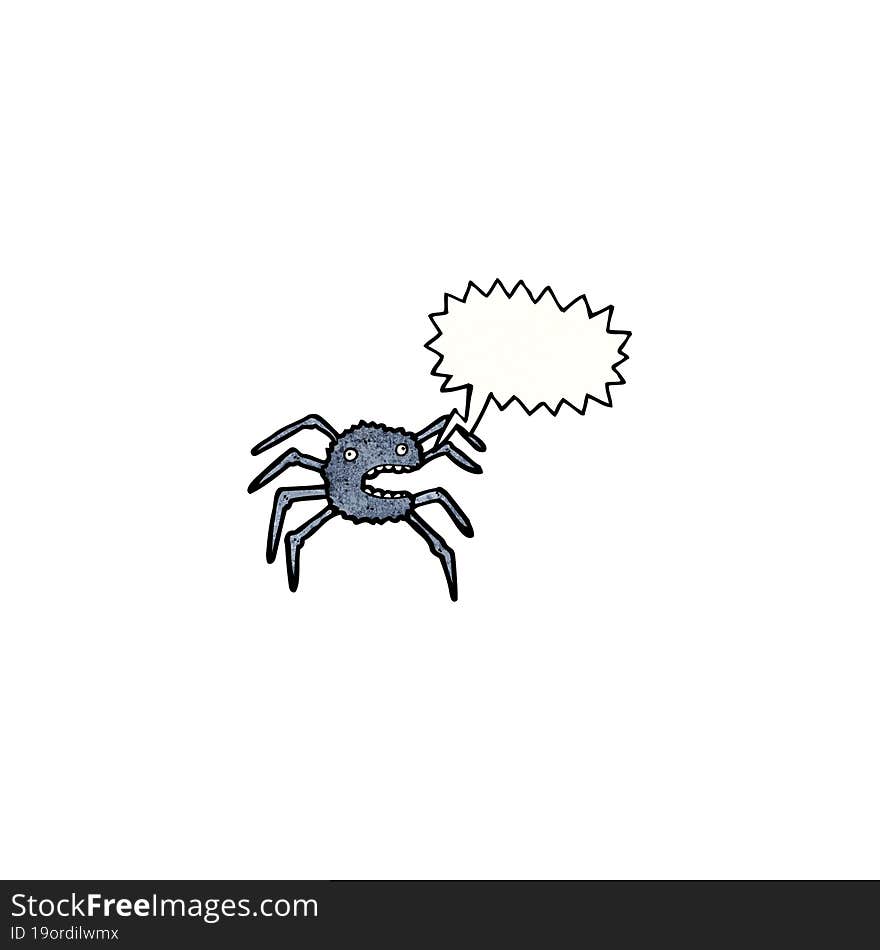 spooky spider cartoon