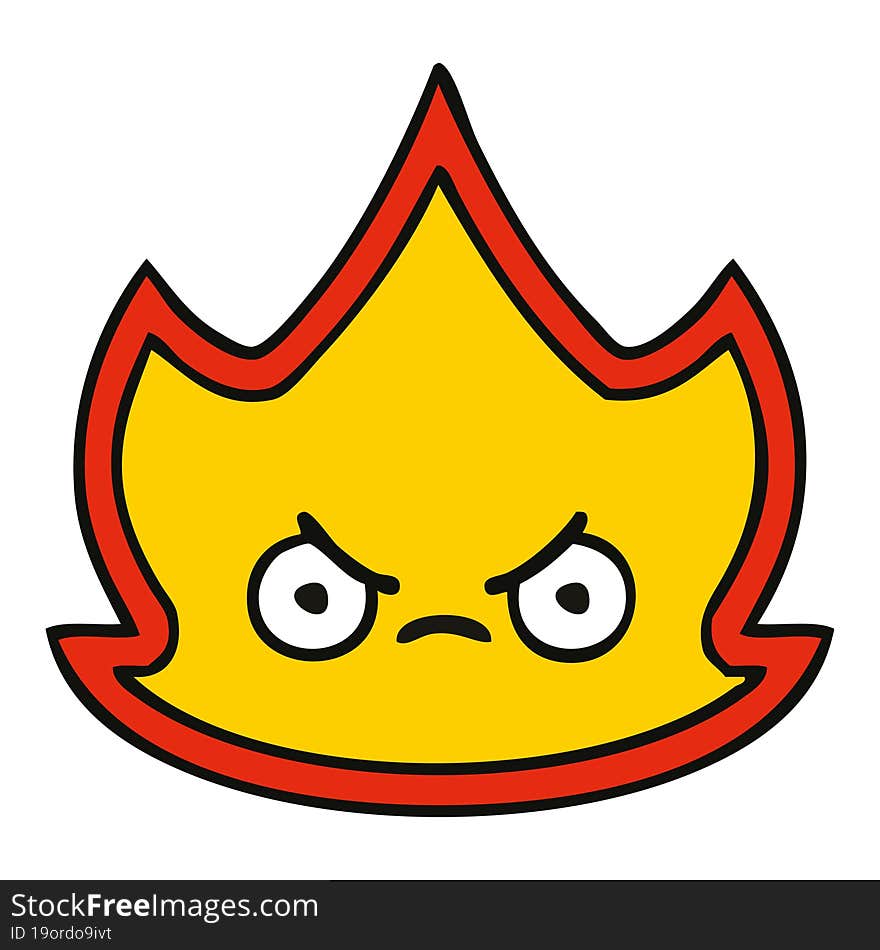 cute cartoon fire flame