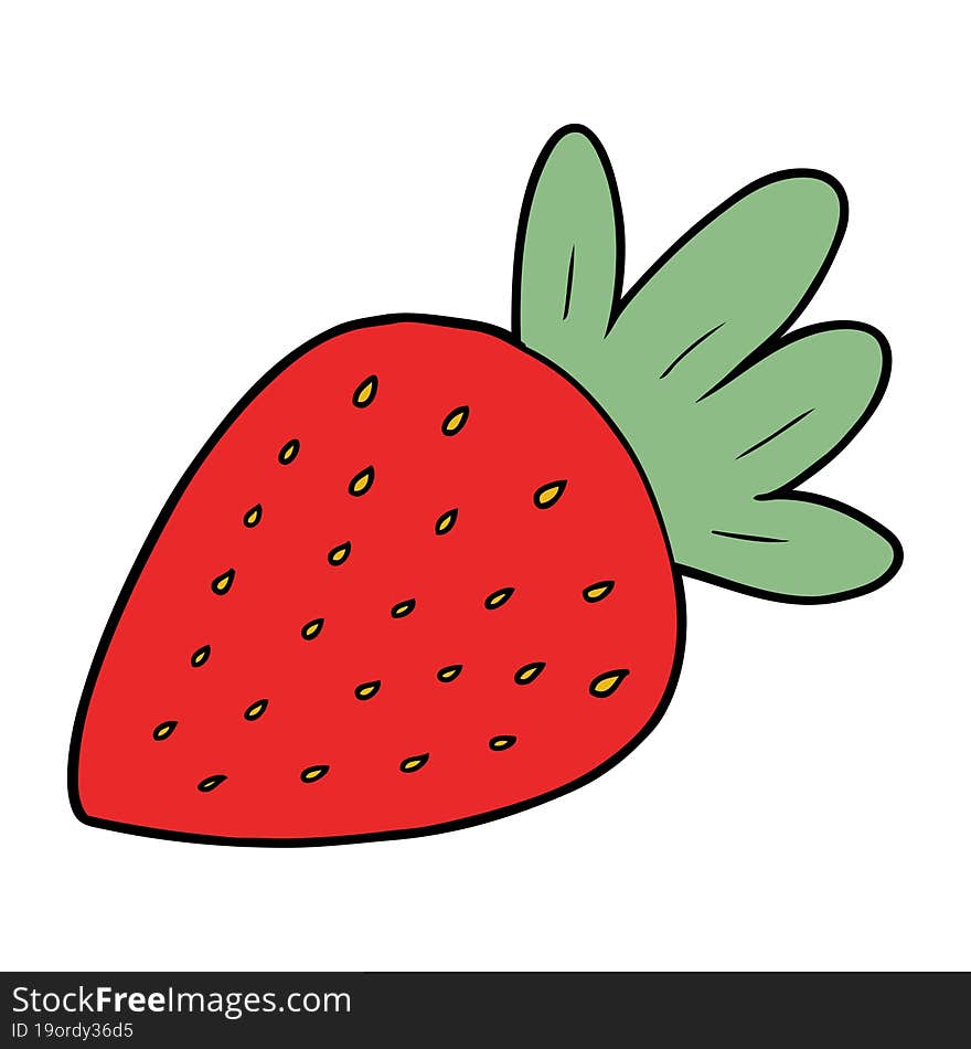 cartoon strawberry. cartoon strawberry