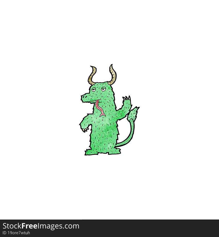 cartoon friendly monster