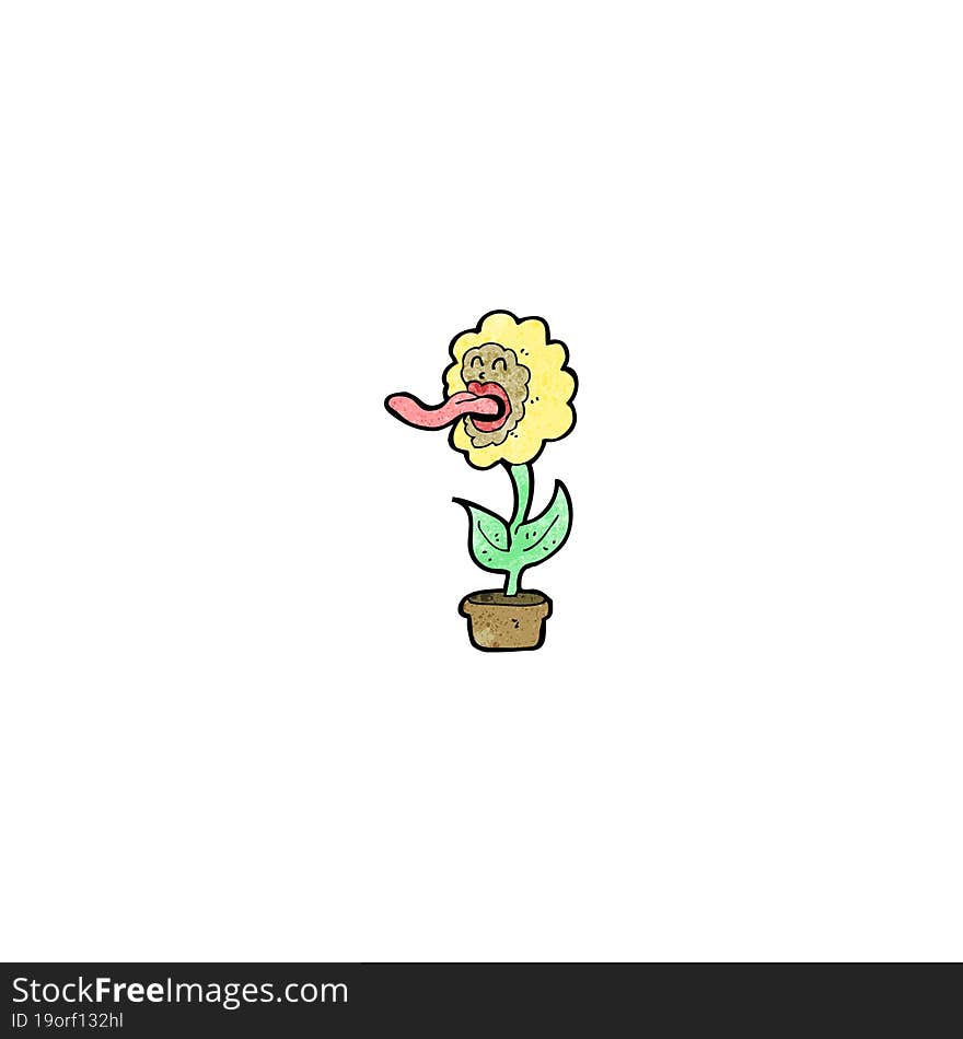 flower cartoon character