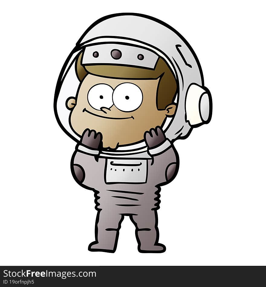 happy astronaut cartoon. happy astronaut cartoon