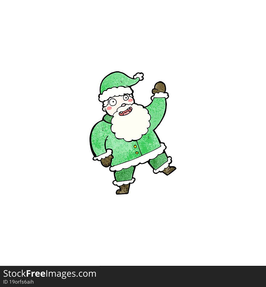 cartoon jolly santa claus