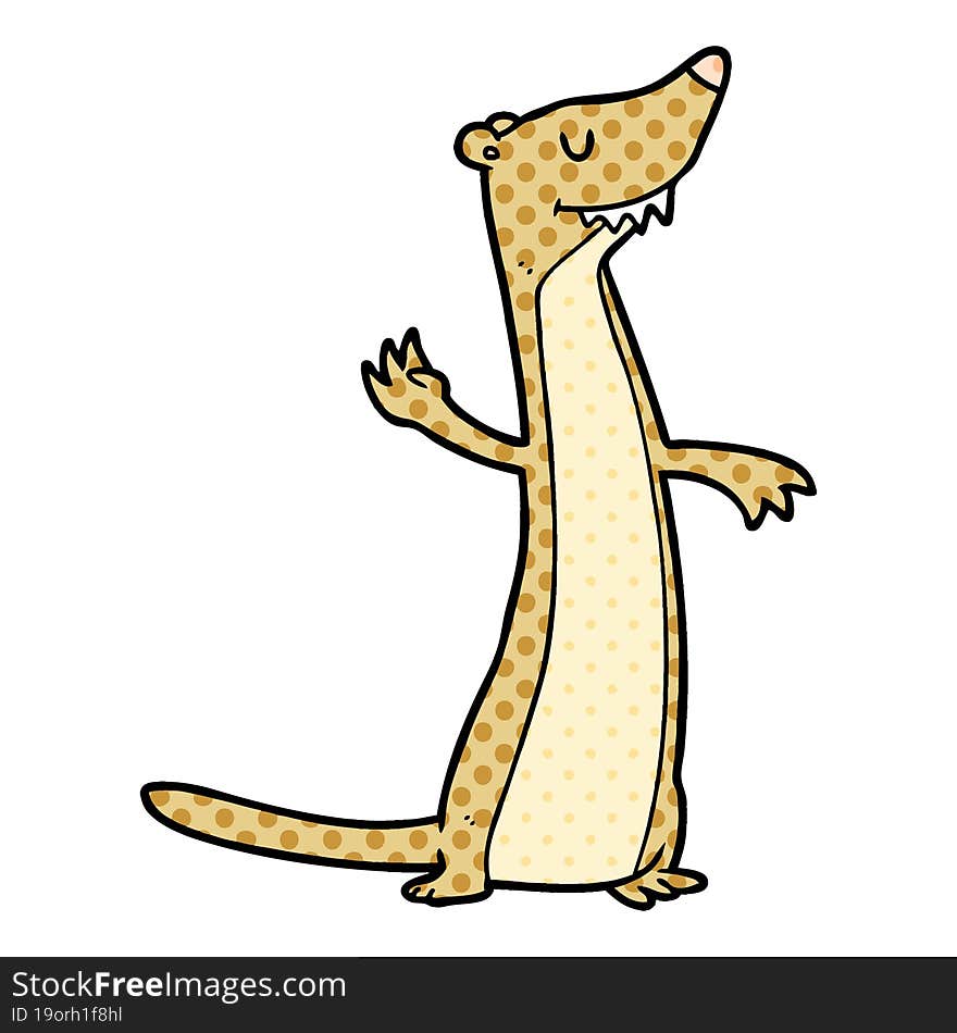 cartoon weasel. cartoon weasel