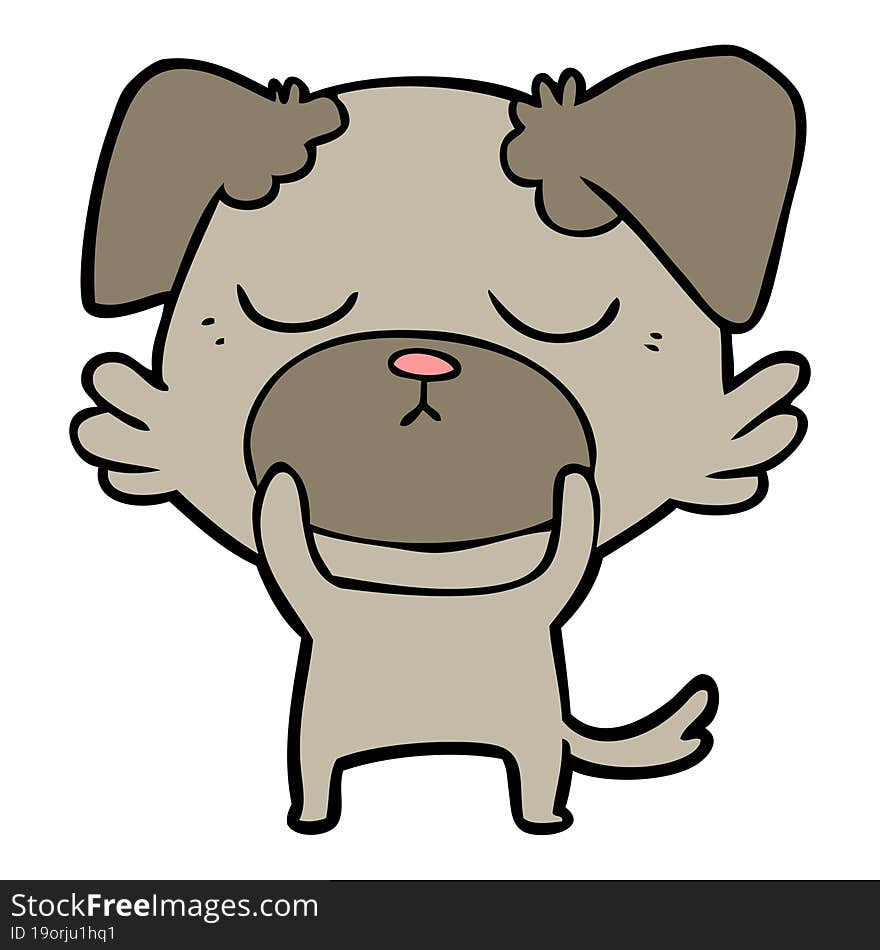 cute cartoon dog. cute cartoon dog