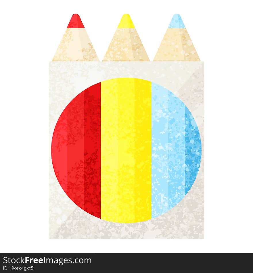 pack of coloring pencils graphic icon