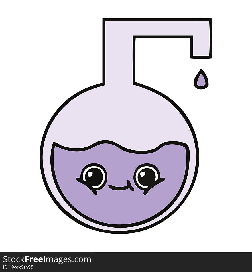 cute cartoon science experiment