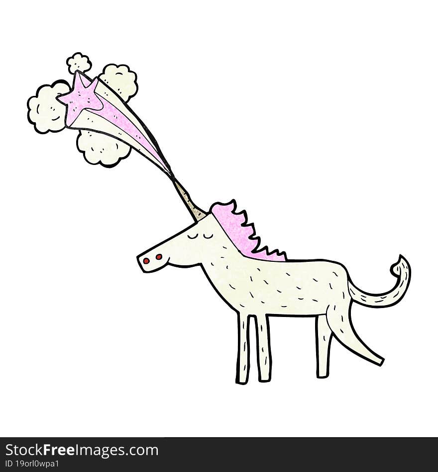 Cartoon Magical Unicorn