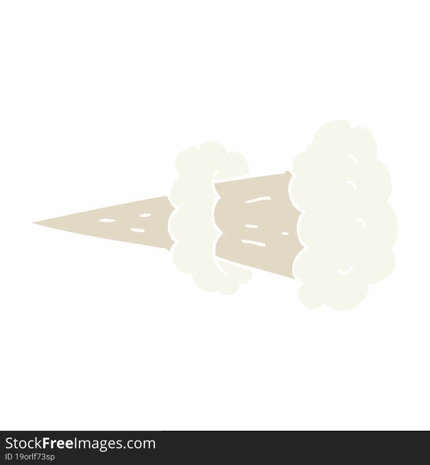 flat color illustration of smoke explosion. flat color illustration of smoke explosion