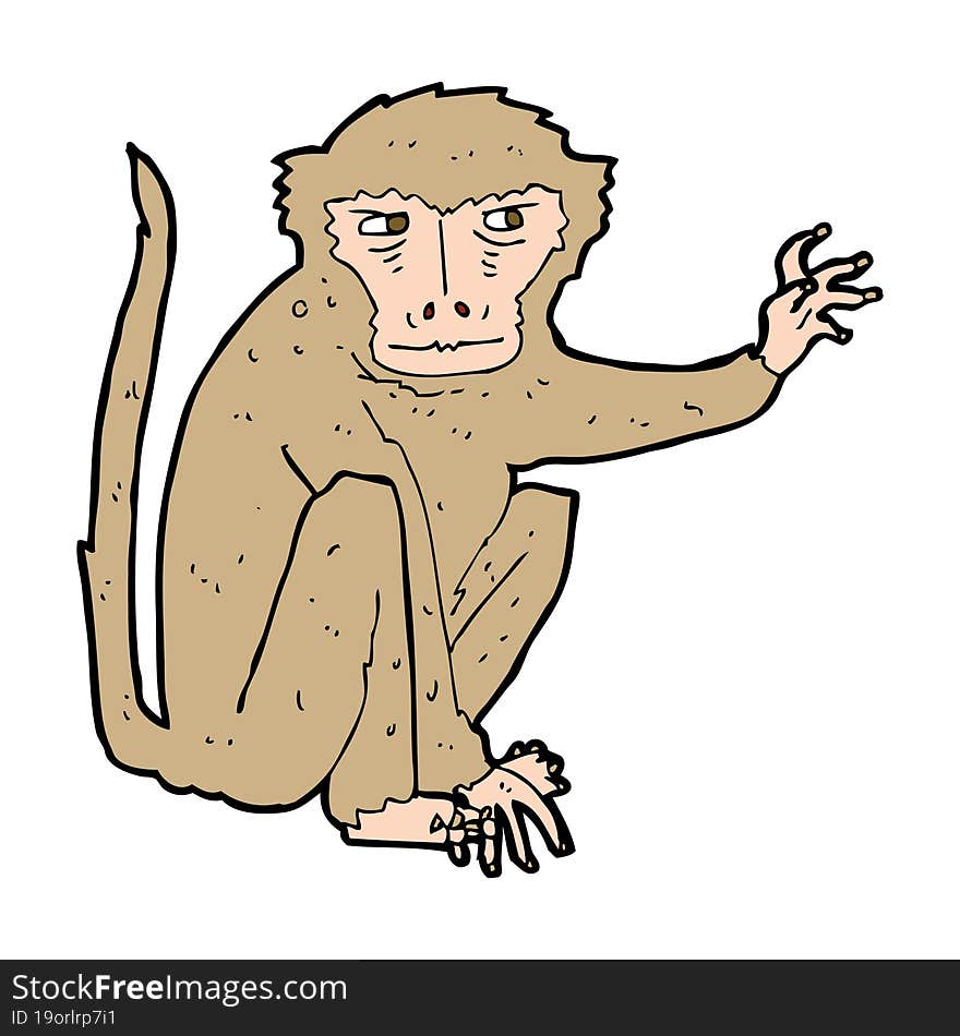 cartoon evil monkey