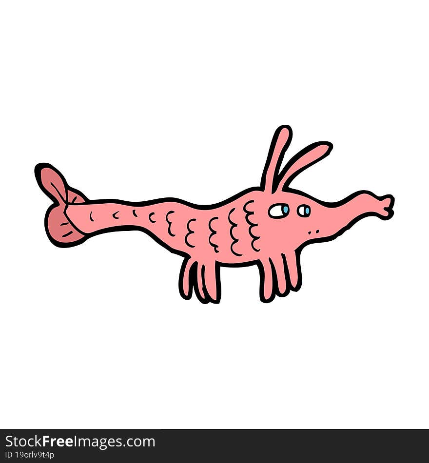 cartoon shrimp