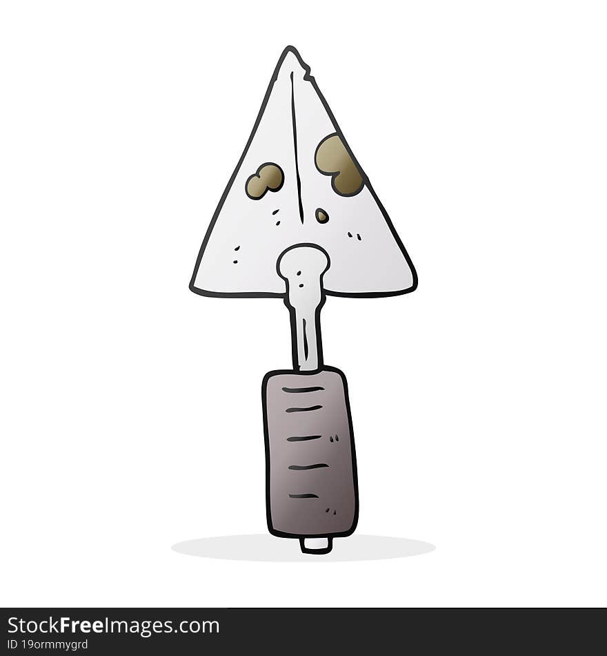 cartoon trowel