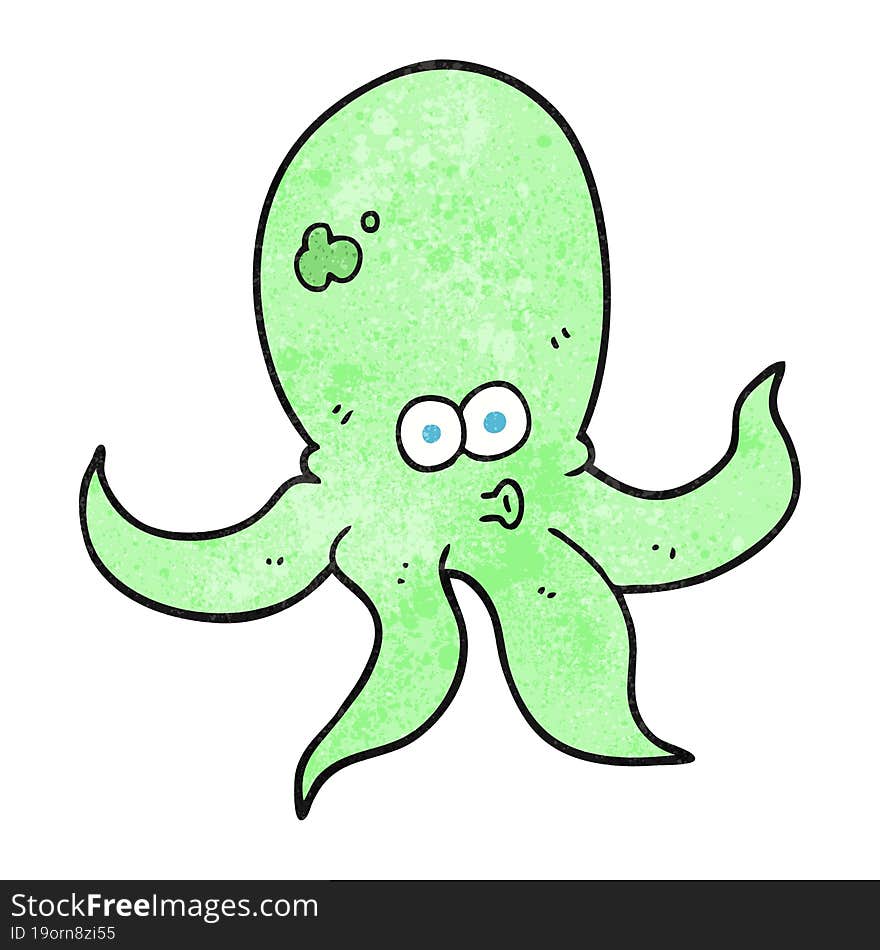 textured cartoon octopus