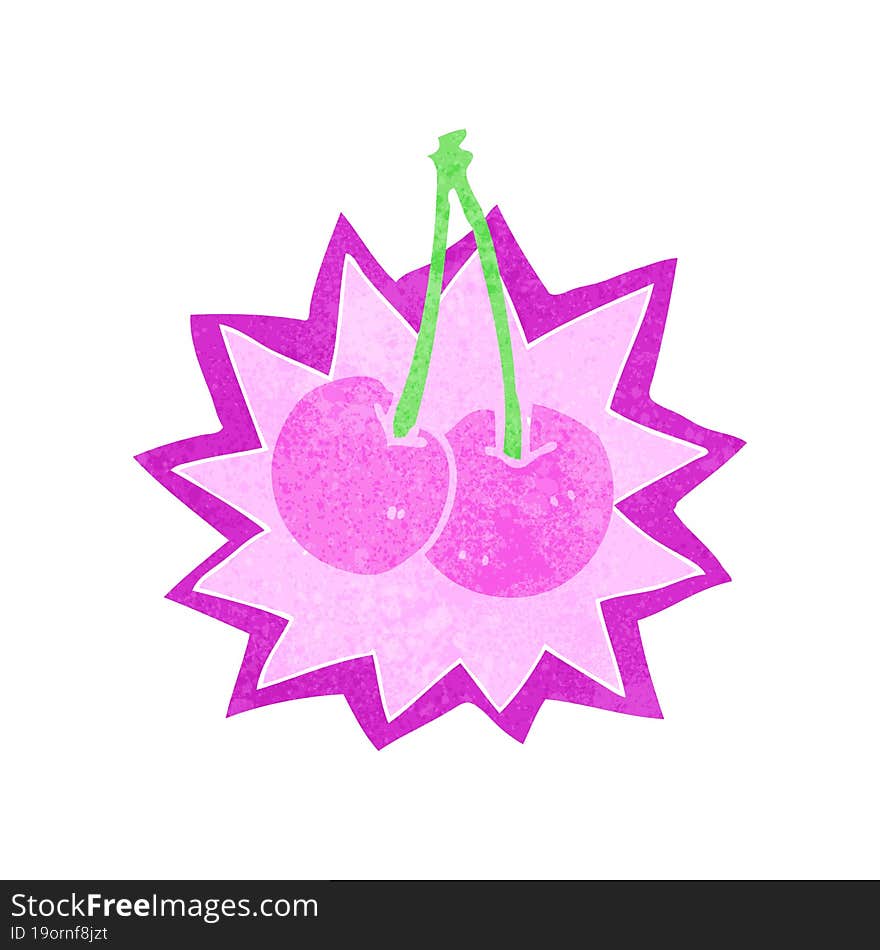 cartoon cherries symbol