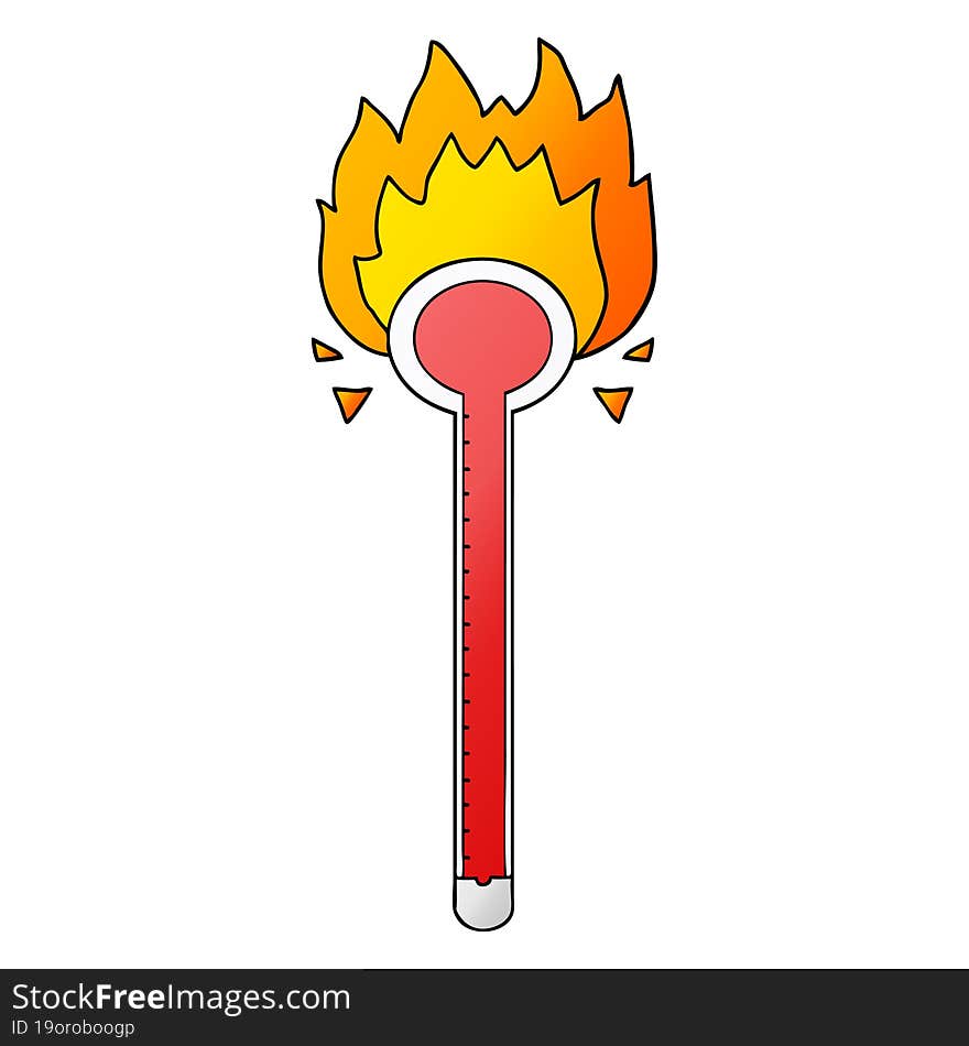 cartoon thermometer. cartoon thermometer