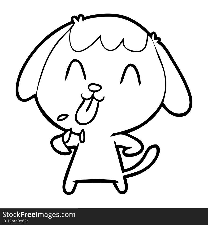 cute cartoon dog. cute cartoon dog