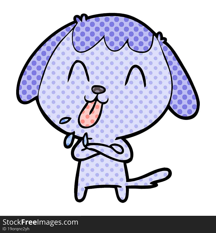 cute cartoon dog. cute cartoon dog