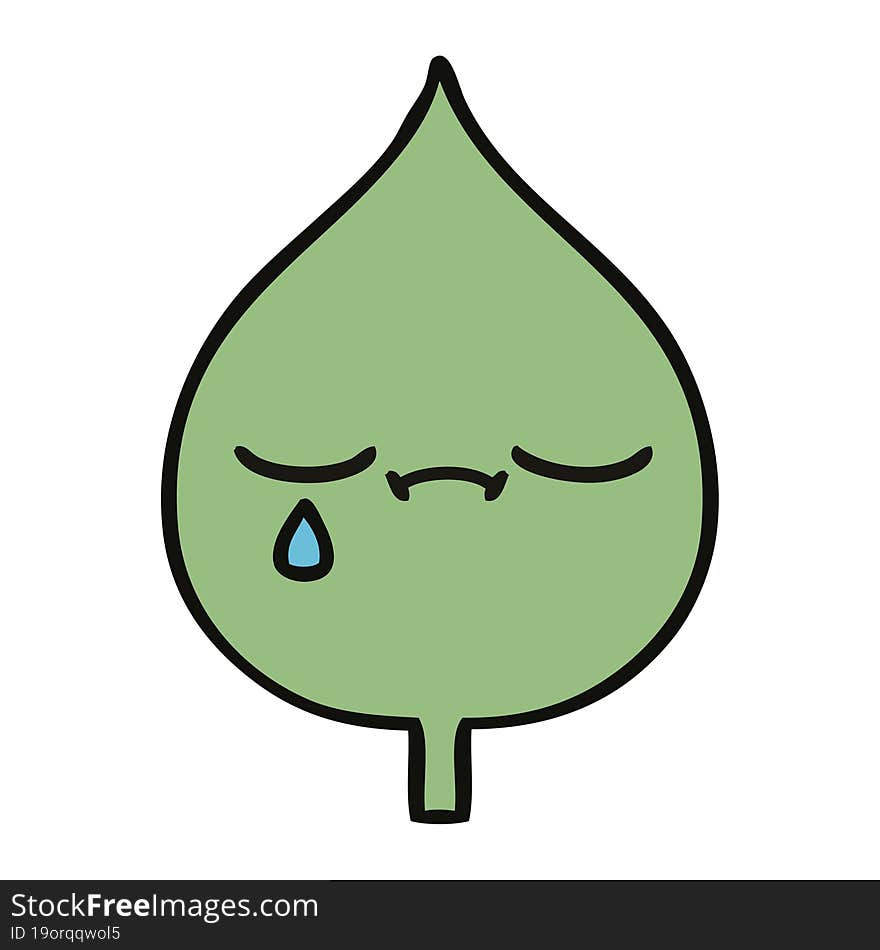 cute cartoon expressional leaf