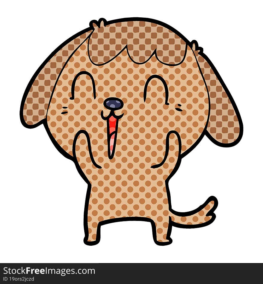 cute cartoon dog. cute cartoon dog