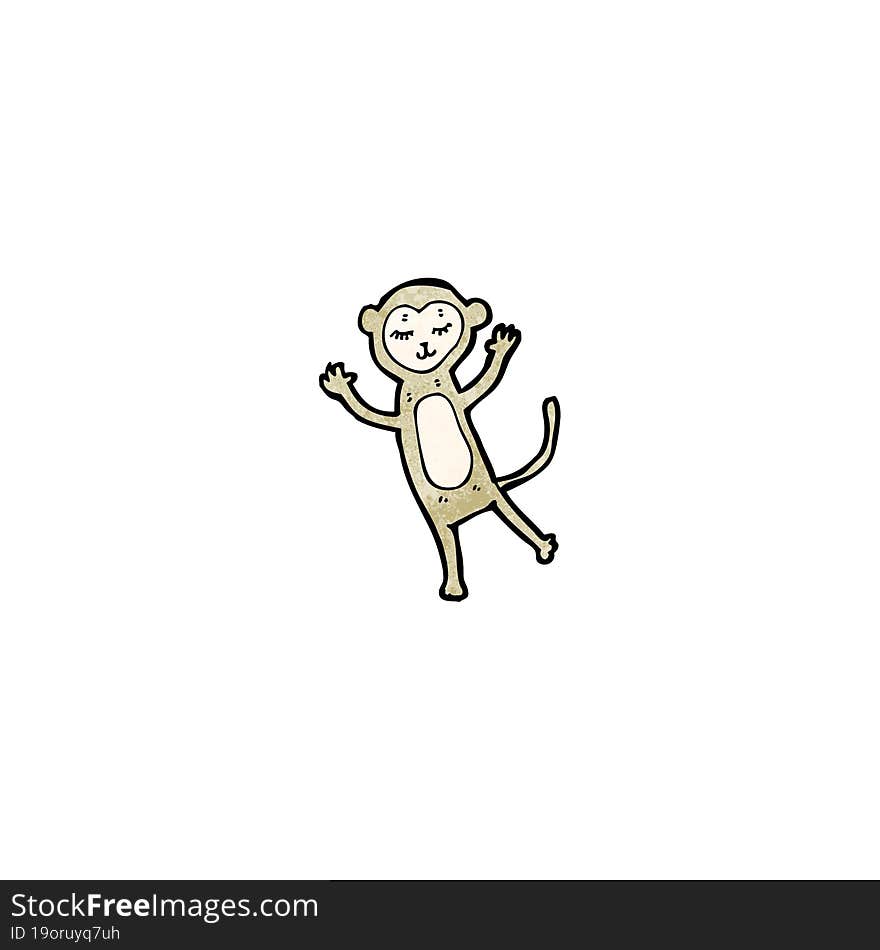 funny cartoon monkey