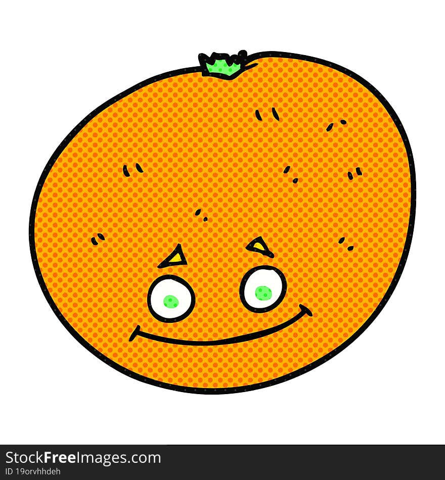 cartoon orange