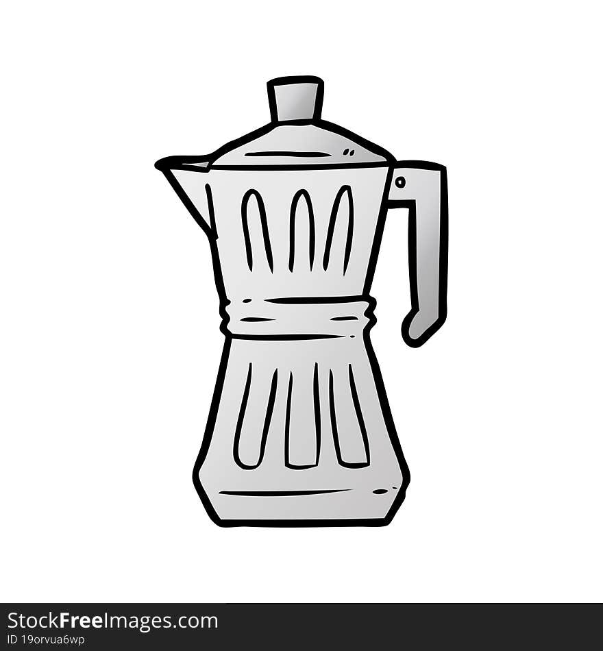 cartoon espresso maker. cartoon espresso maker