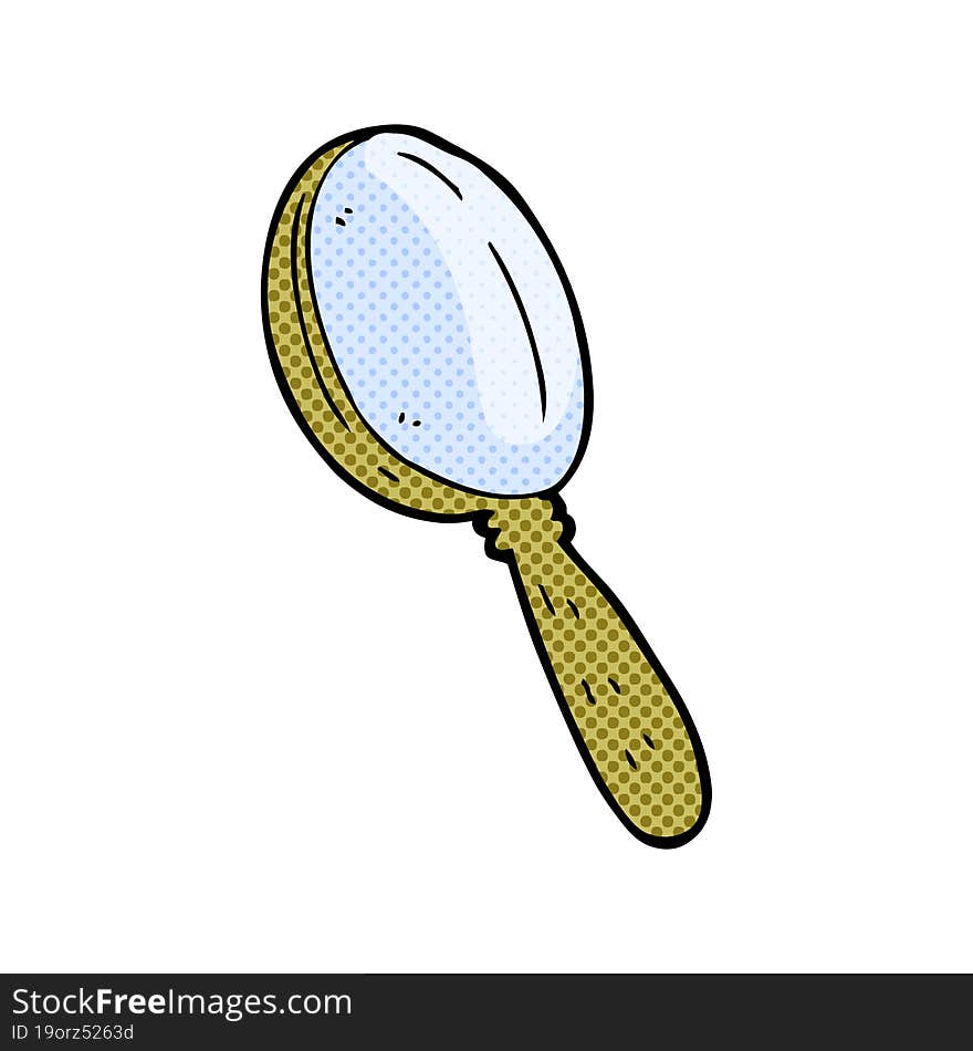 cartoon magnifying glass