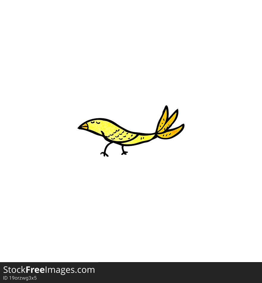 cartoon yellow bird