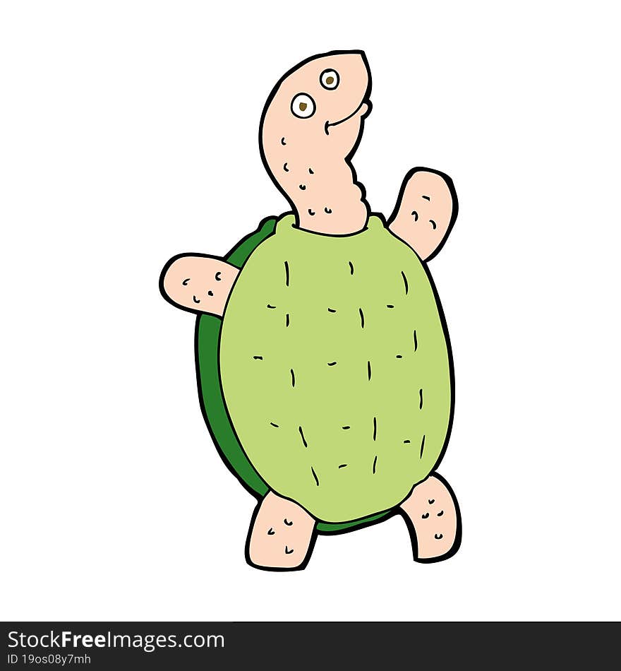 cartoon happy turtle