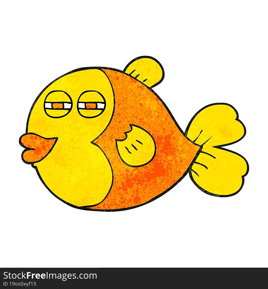 textured cartoon fish