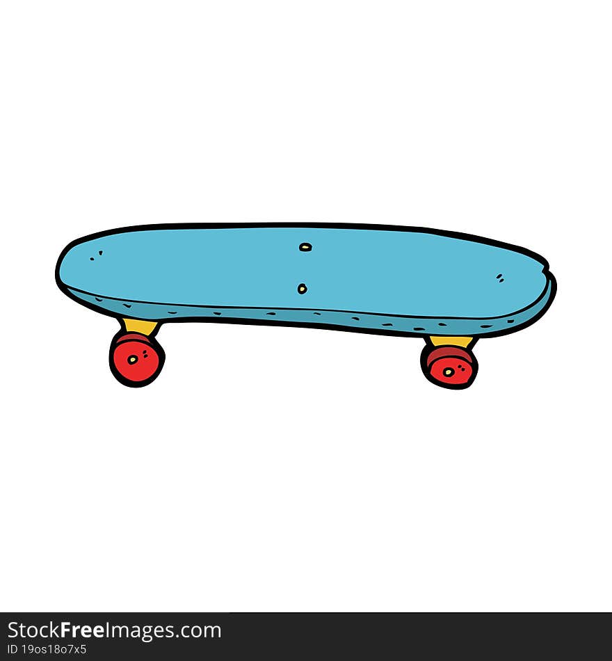 cartoon skateboard