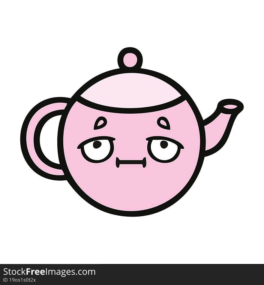 cute cartoon teapot