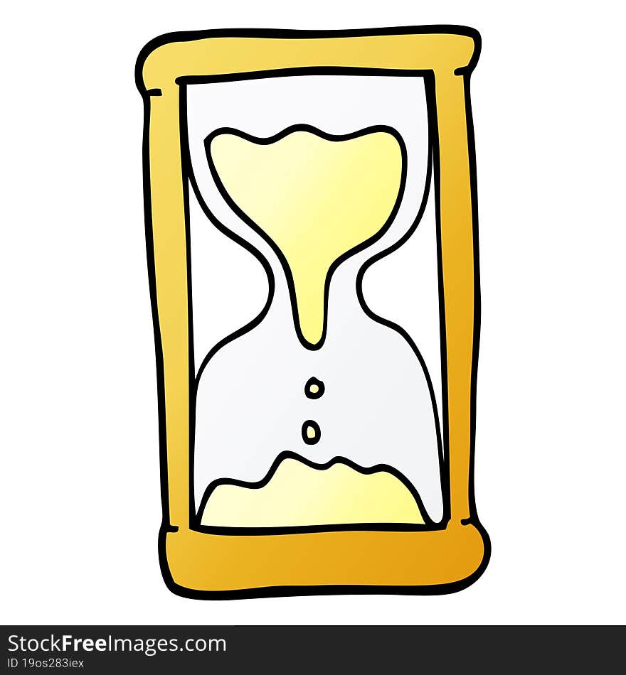 Cartoon Doodle Hourglass