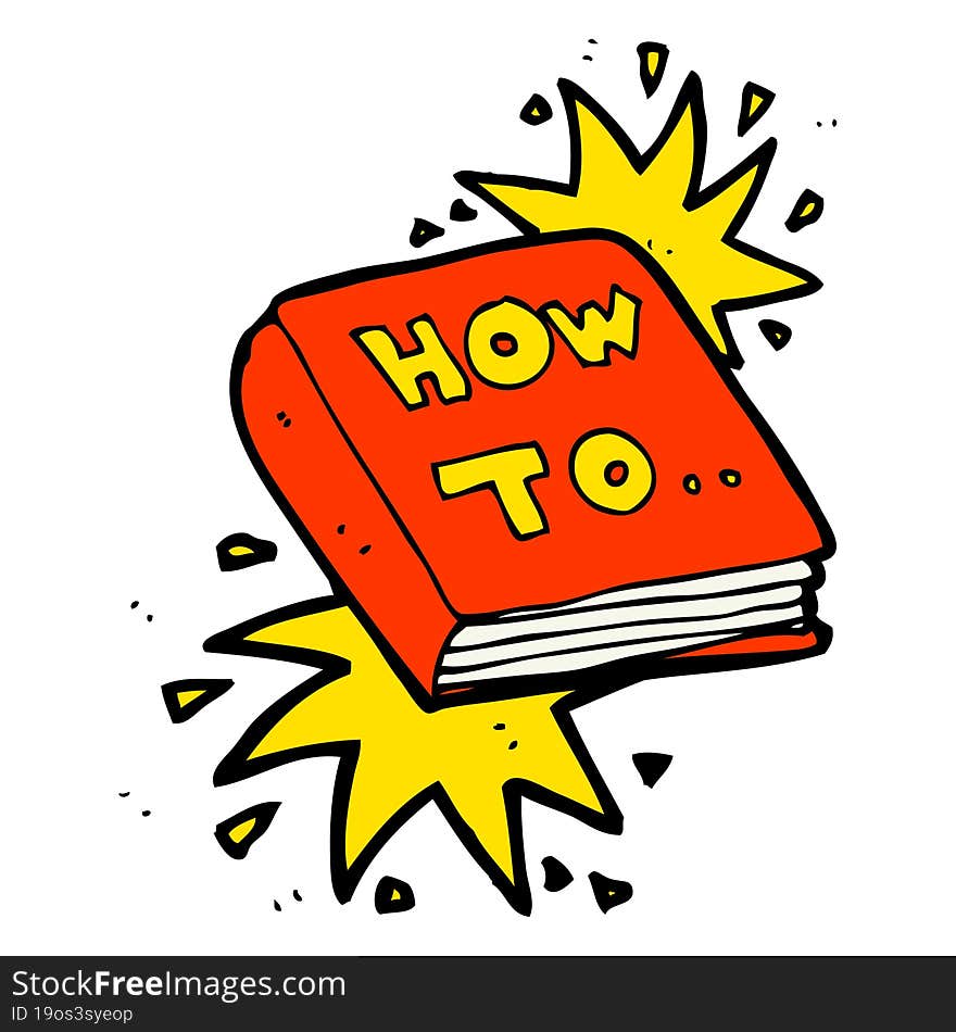 cartoon how to book