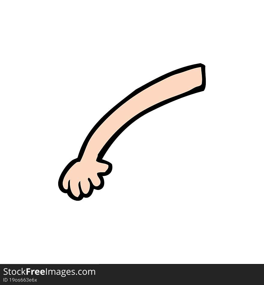 cartoon arm