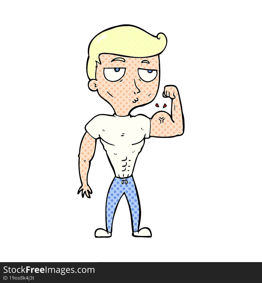 Cartoon Gym Man