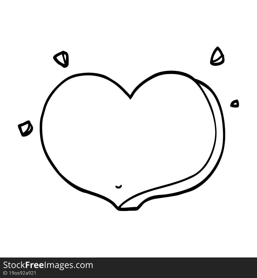 cartoon love heart