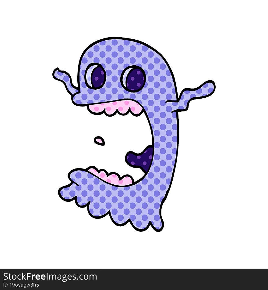 Cartoon Doodle Spooky Ghost